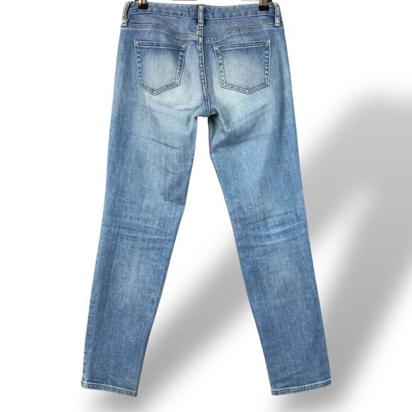 Uniclo Jeans Womens Sz 22" Mid-Rise Slim Tapered Blue Medium Wash Stretch Denim - Picture 6 of 11